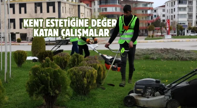 Elazığ ekipleri, yeşil alanlarda çalışmalarını sürdürüyor