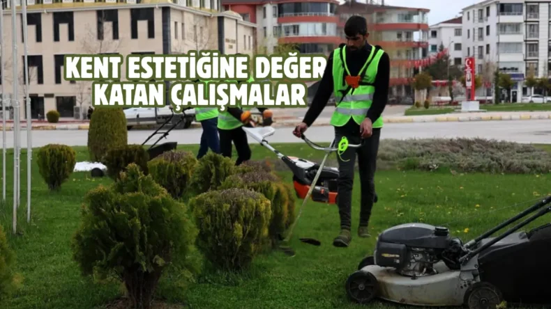 Elazığ ekipleri, yeşil alanlarda çalışmalarını sürdürüyor