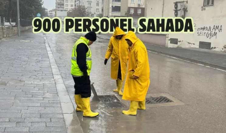 Gaziantep’te ekipler yağışa karşı teyakkuz halinde
