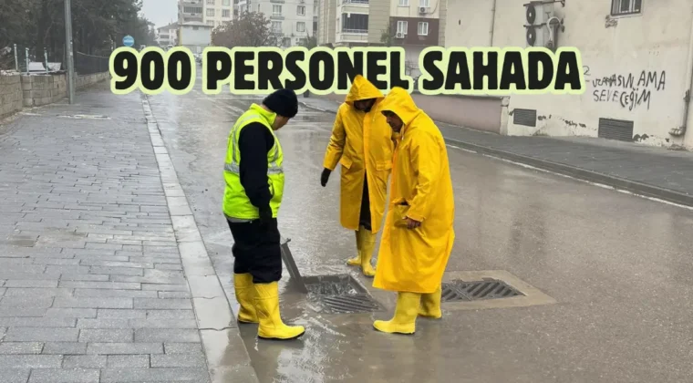 Gaziantep’te ekipler yağışa karşı teyakkuz halinde