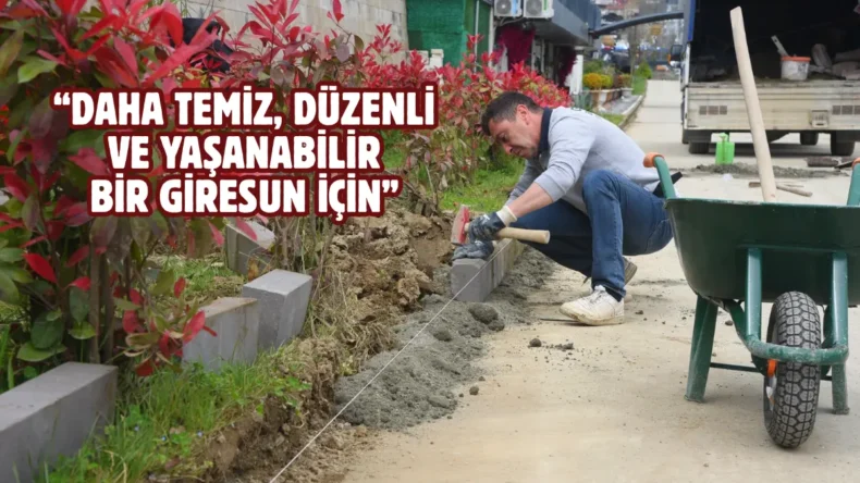 Giresun’da çevre düzenleme çalışması yapılıyor