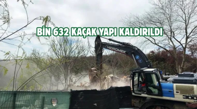 İstanbul Terkos Havzası’ndaki kaçak yapılar kaldırıldı