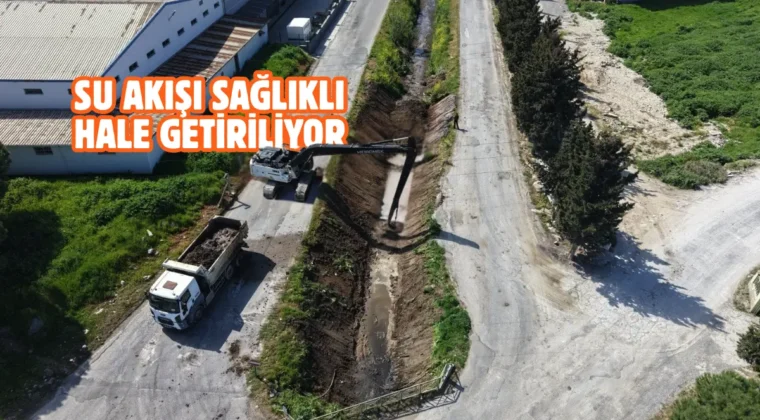 Manisa’da dere hatları temizleniyor