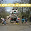 Ordu kırsalında yol çalışmaları sürüyor