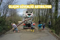 Ordu kırsalında yol çalışmaları sürüyor