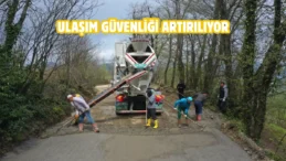 Ordu kırsalında yol çalışmaları sürüyor