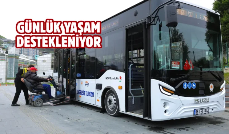 Samsun’da Engelsiz Turizm Otobüsü hizmette