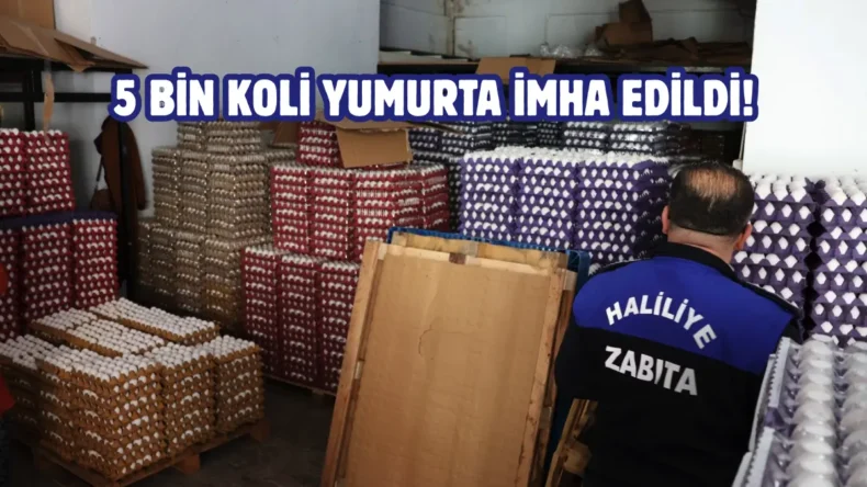 Haliliye’de sağlıksız depoya baskın