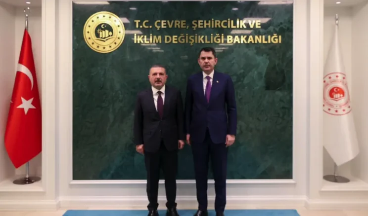 Başkan Ercan’dan Bakan Kurum’a ziyaret