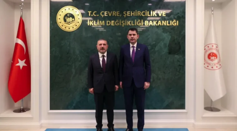 Başkan Ercan’dan Bakan Kurum’a ziyaret
