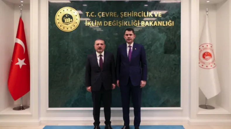 Başkan Ercan’dan Bakan Kurum’a ziyaret