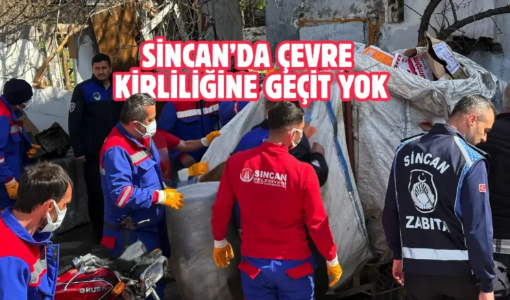 Sincan’da çöp yığınlarına müdahale: Bölge arındırıldı