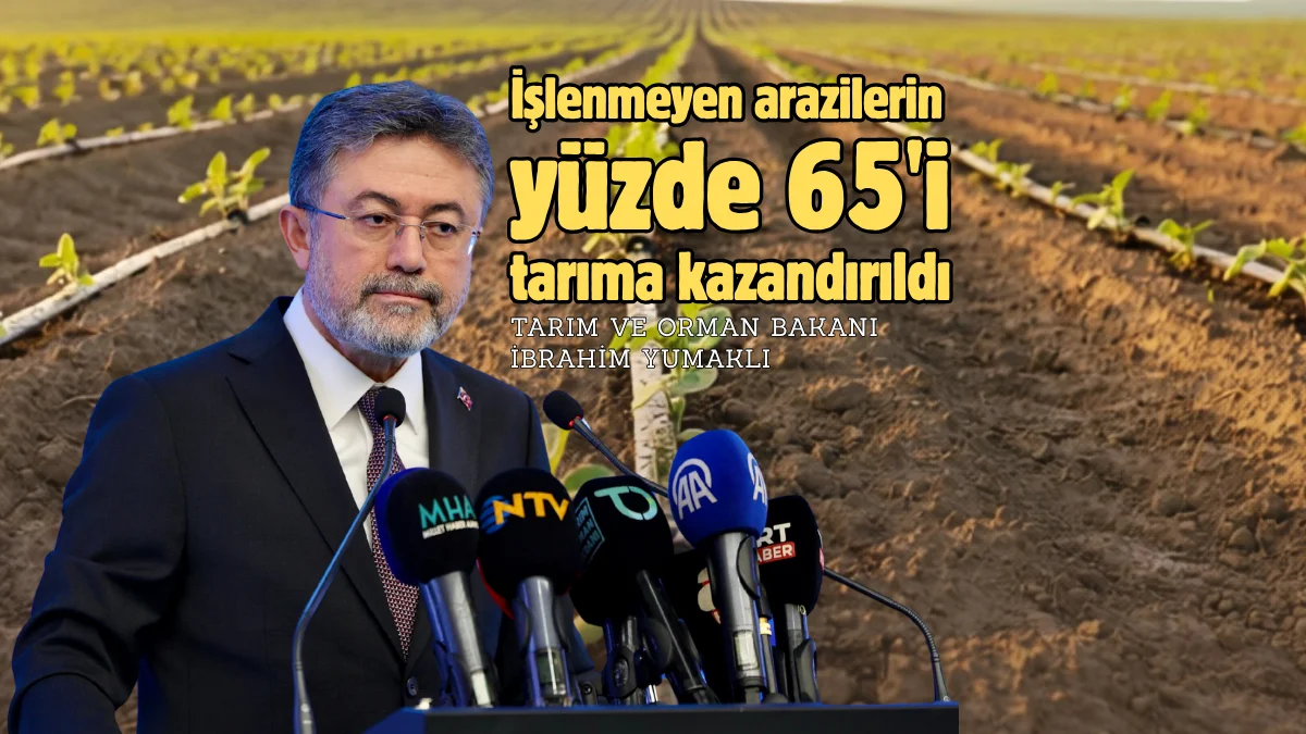 Tarım ve Orman Bakanı İbrahim Yumaklı, iki yıl süreyle işlenmeyen