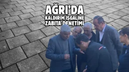 Ağrı’da esnaf, kaldırım işgaline karşı uyarıldı