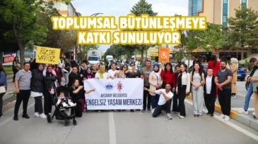 Aksaray’da Engelliler Haftası yürüyüşü düzenlendi