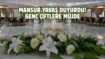 Ankara’da evleneceklere ücretsiz düğün salonu desteği
