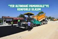 Denizli’de Kaklık Mağarası yoluna sıcak asfalt hamlesi