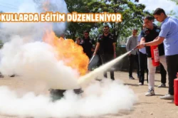 Diyarbakır’da öğrencilere yangın eğitimi verildi