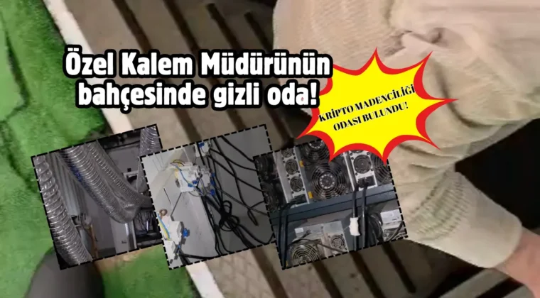 Yer altına gizlenmiş ‘kripto madenciliği’ odası bulundu!