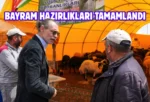 Başkan Beşikcioğlu kurban kesim alanlarını inceledi
