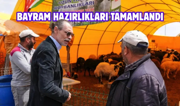 Başkan Beşikcioğlu kurban kesim alanlarını inceledi