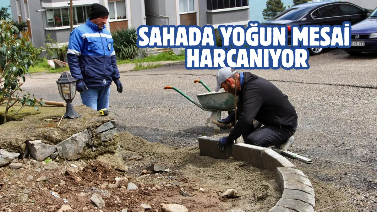 Giresun Belediyesi Fen İşleri Müdürlüğü, kent genelinde üstyapı çalışmalarını aralıksız
