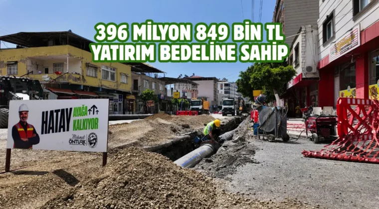 Hatay Payas’ta içme suyu altyapısı yenileniyor