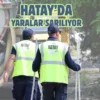 Hatay’da sağanak sonrası temizlik çalışmaları sürüyor