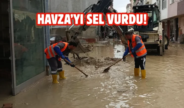 Canik Belediyesi’nden Havza’ya yardım eli
