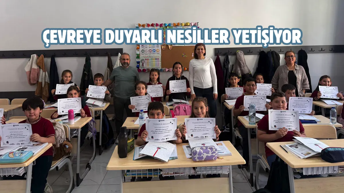 Karabük Belen İlkokulu öğrencileri, geri dönüşüm bilincinin artırılması amacıyla mahallelerinde