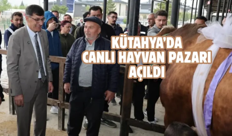 Kütahya’da 11 bin 500 kapasiteli hayvan pazarı açıldı