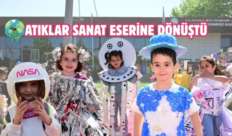 Manisa’nın miniklerinden sıfır atık defilesi