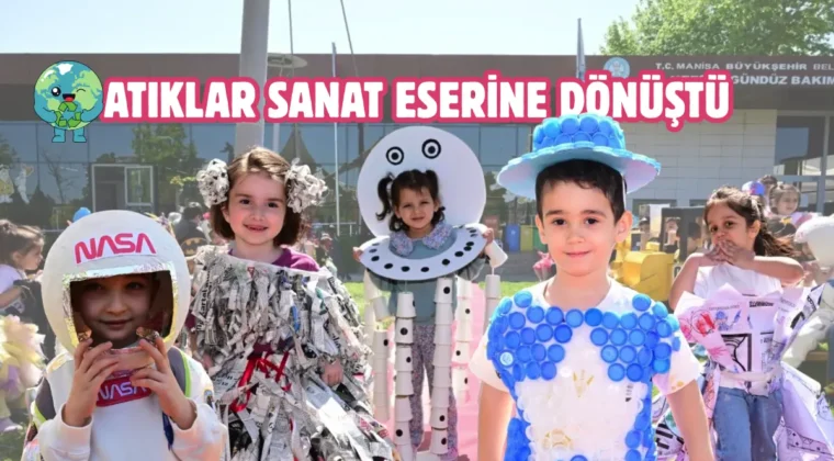 Manisa’nın miniklerinden sıfır atık defilesi