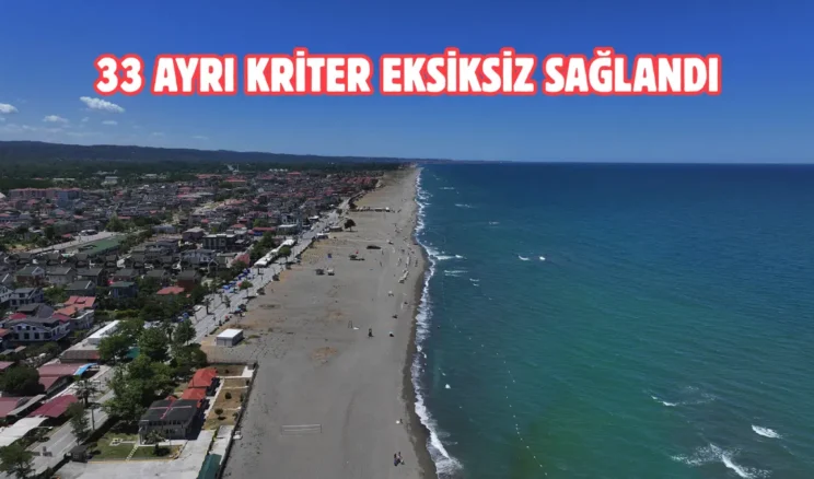 Sakarya’da 3 sahile mavi bayrak ödülü verildi