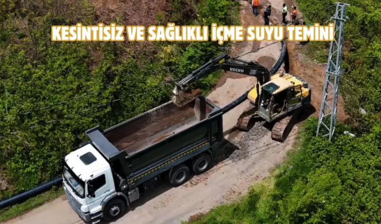 Trabzon Akyazı’da içme suyu altyapısı güçleniyor