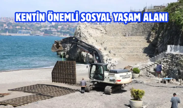 Zonguldak’ta Kızlar Plajı yaz sezonuna hazırlanıyor