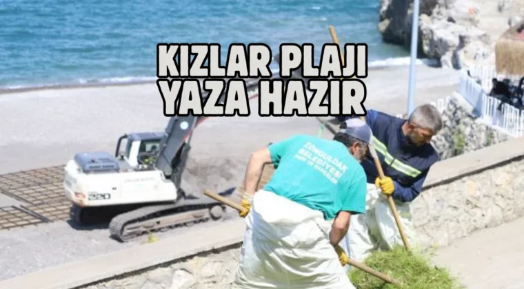 Zonguldak Kızlar Plajı’ndaki çalışmalarda sona gelindi