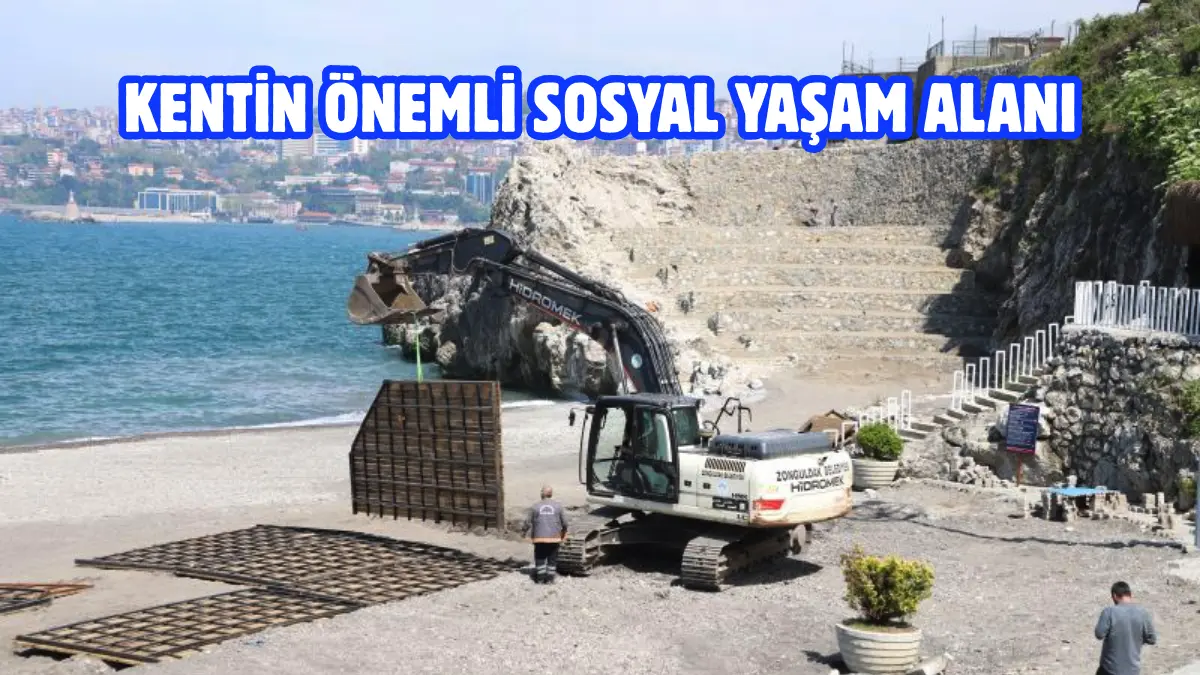Zonguldak Belediyesi, yaz sezonunda vatandaşların yoğun olarak kullandığı Kızlar Plajı’nda