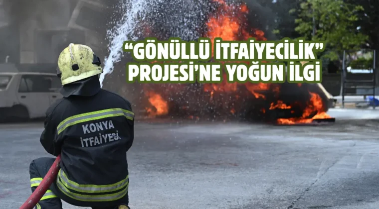 Konya’da gönüllü itfaiyecilik eğitimi veriliyor