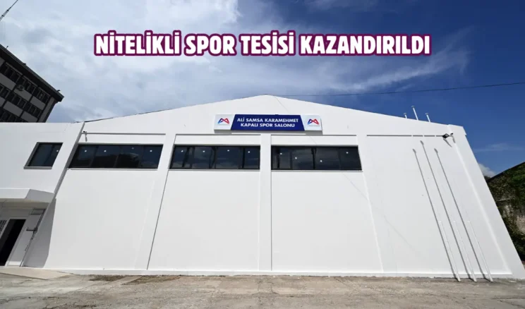 Mersin’de spor tesisi yenilenen yüzüyle hizmette