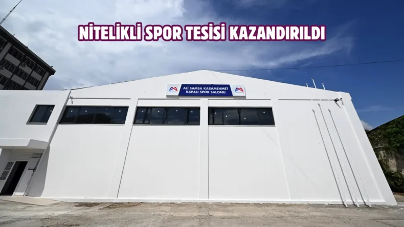 Mersin’de spor tesisi yenilenen yüzüyle hizmette