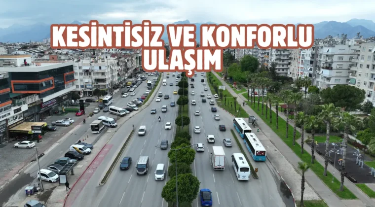 Antalya Gazi Bulvarı’nda trafiği rahatlatacak çalışma başladı