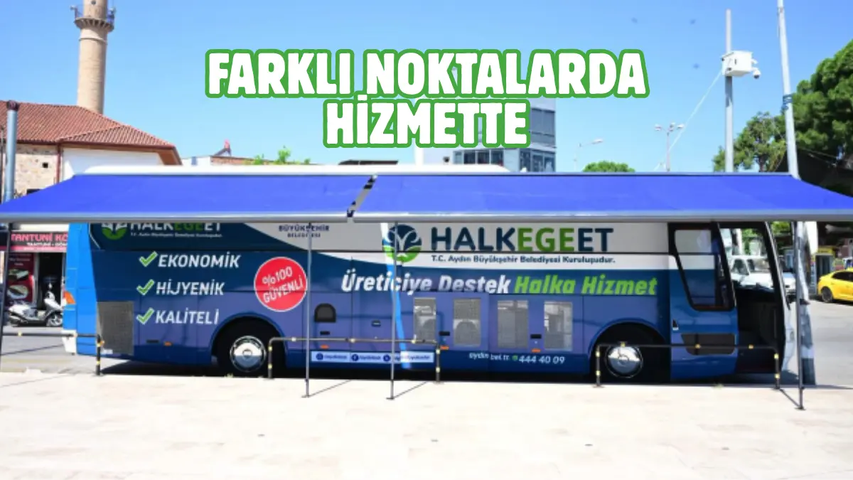 Aydın Büyükşehir Belediyesi tarafından hayata geçirilen Halk Ege Et, mobil satış