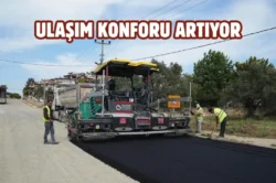 Balıkesir’de yol bakım ve onarım çalışması yapılıyor