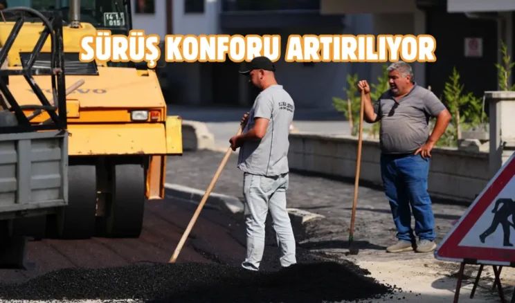 Bolu’da sıcak asfalt mesaisi sürüyor