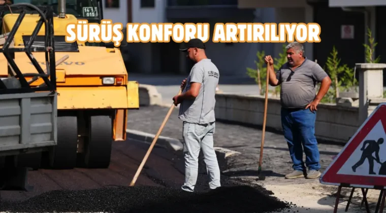 Bolu’da sıcak asfalt mesaisi sürüyor