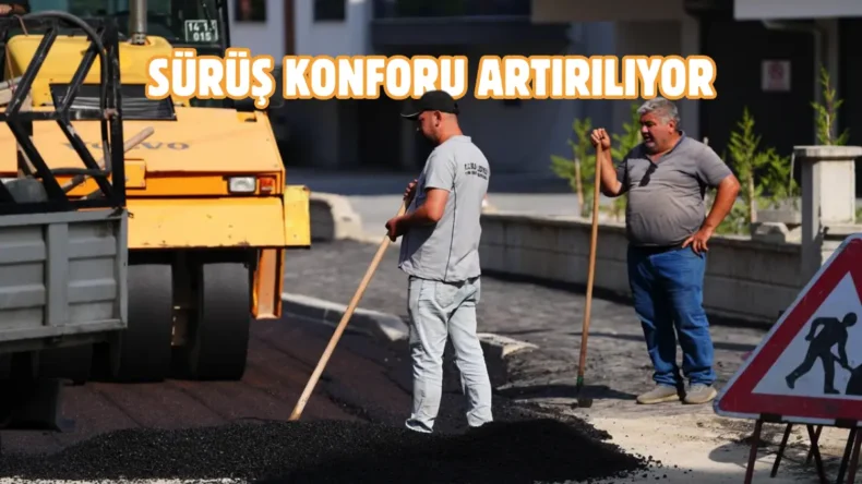 Bolu’da sıcak asfalt mesaisi sürüyor