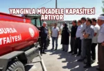 Bursa kırsalına yangın söndürme tankeri dağıtıldı
