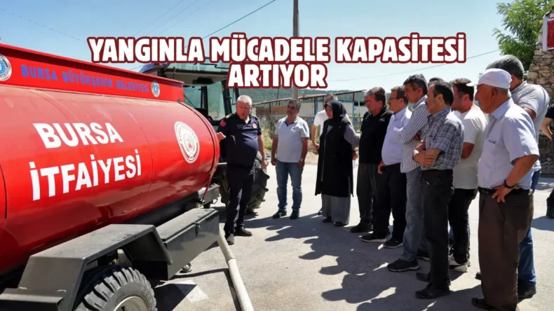 Bursa kırsalına yangın söndürme tankeri dağıtıldı