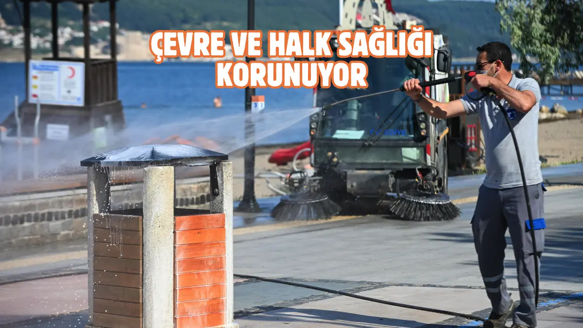 Çanakkale Belediyesi kent genelinde temizlik, hijyen ve çevre sağlığını korumaya